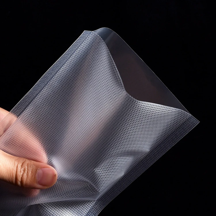 Vacuum Seal Bag Roll Embossed Transparent One Side Vacuum Sealer Bags