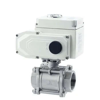 Electric wire ball valve Electric stainless steel 304 three-piece wire ball valve