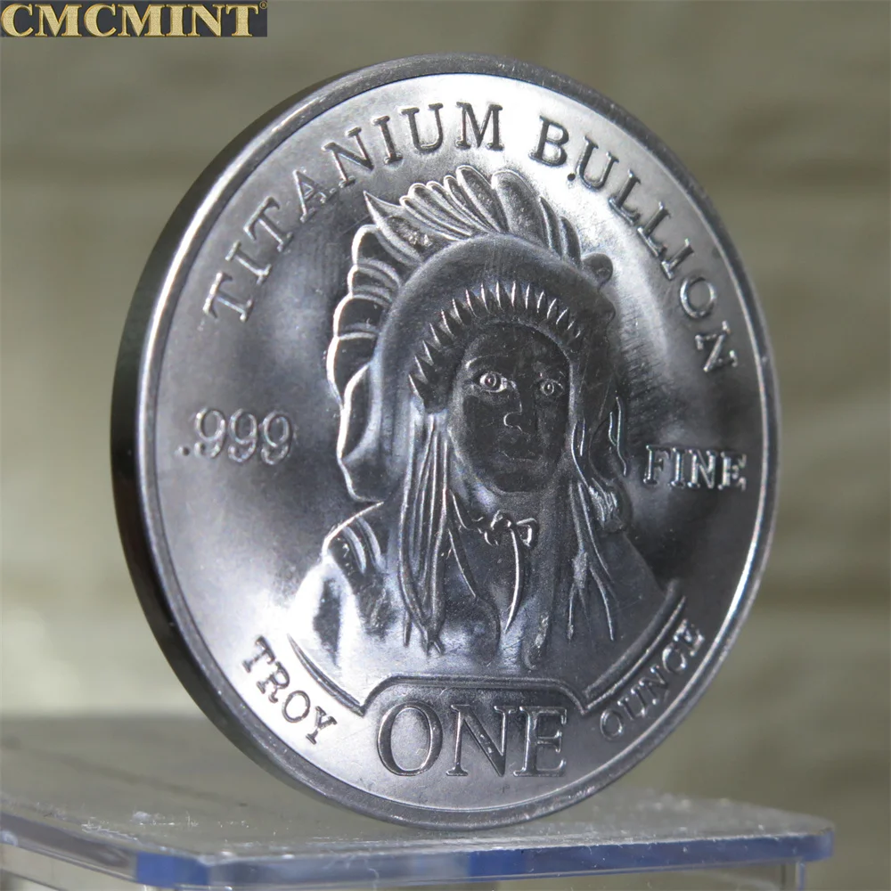 For Sale Titanium Challenge Coin 1 Oz Titanium Indian Head Buffalo B2 Round Coins