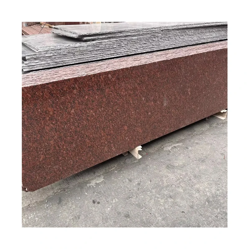 Indian Red Granite Slabs Natural Polished Countertop and Wall Cladding Tiles for Kitchen and Floor for Interior Exterior Use