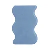 Espejo de cuero PU azul