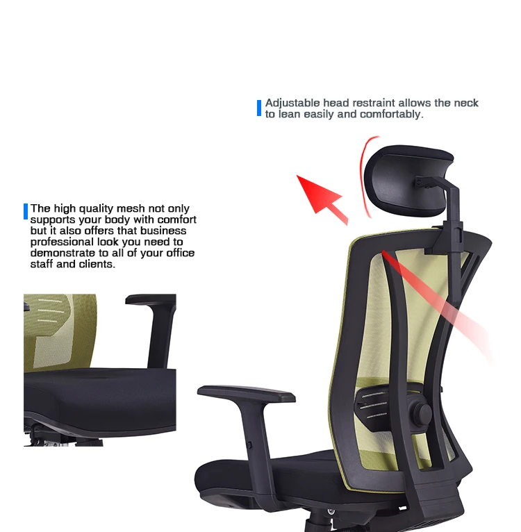 product swivel advanced sillas de oficina mesh back ergonomic furniture  high back office chair-97