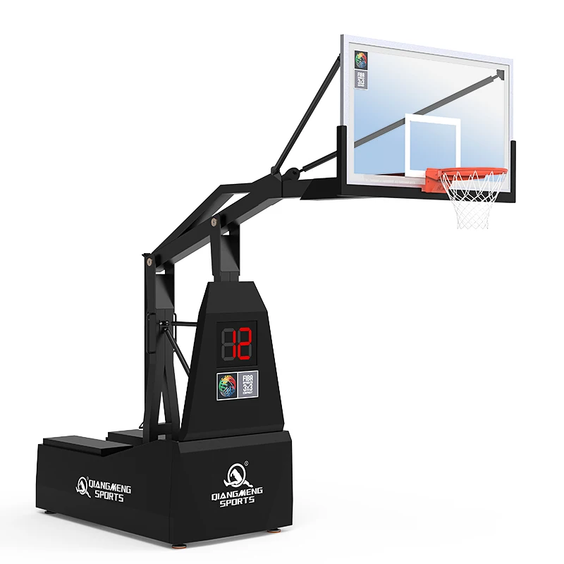 Outdoor Professional Basketball Equipment Fiba Portable Spring Fold
