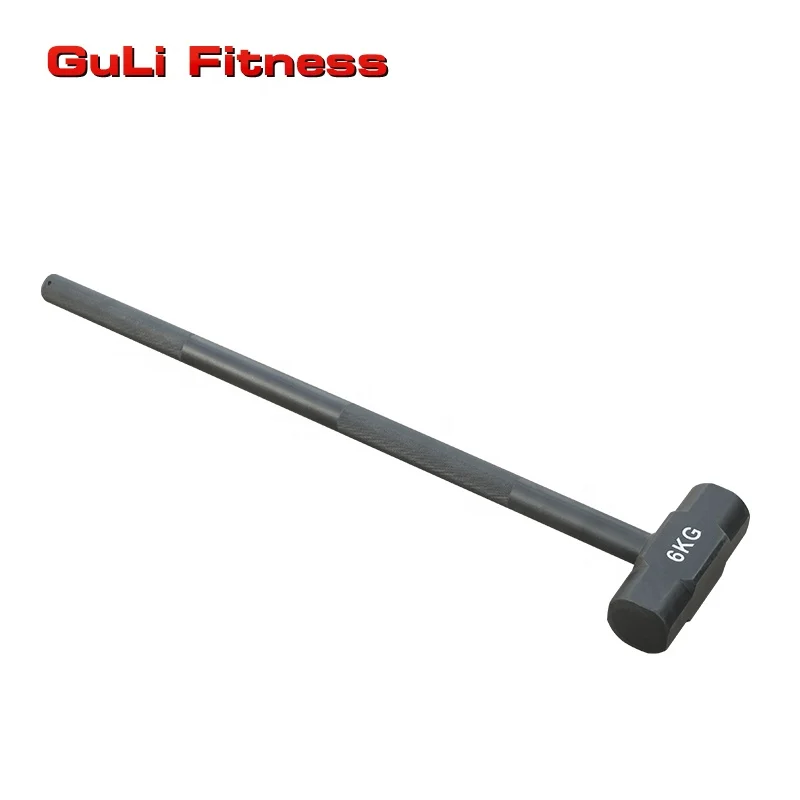 Guli Fitness Physical Training 4/6/8kg Sledge Gym Hammer Functional Power Training Hammer Fitness Rubber Tires Hammer