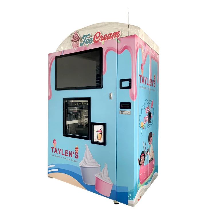 
 Автоматический торговый автомат для производства мягкого мороженого в режиме реального времени  