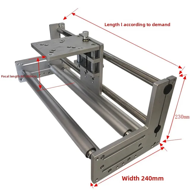 Rack Length 800mm UV Laser Machine Mounting Bracket for Coding Packaging & Marking Machines 3W/5W Power 30-260mm Focal 2
