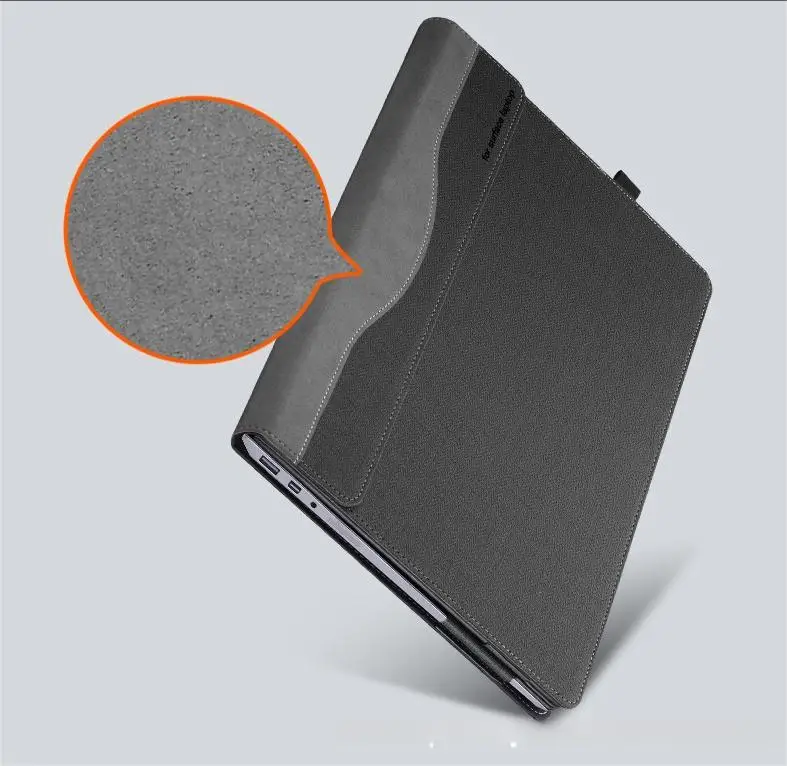 Customized Leather Luxury Shockproof Tablet Case For Microsoft Surface Laptop 5 Business Black Myc0292 Laudtec details