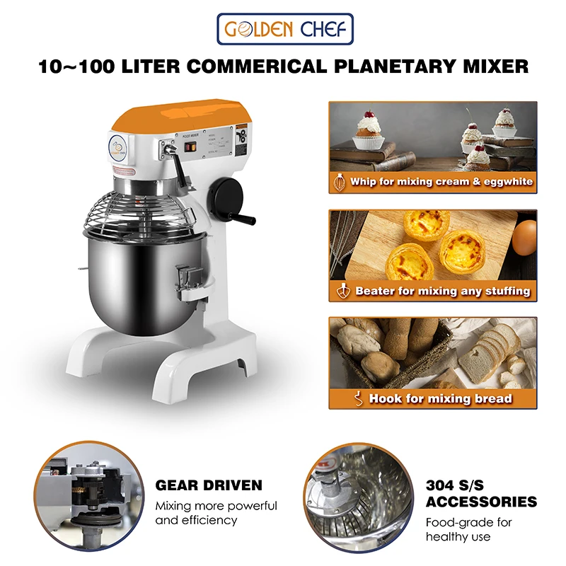 7L 10L 20L 30L 40L 50L 60L 80L Planetary Cake Mixer and Food Mixer  Planetary Flour Mixer Food Dough Mixer - China Mixer, Planetary Mixer