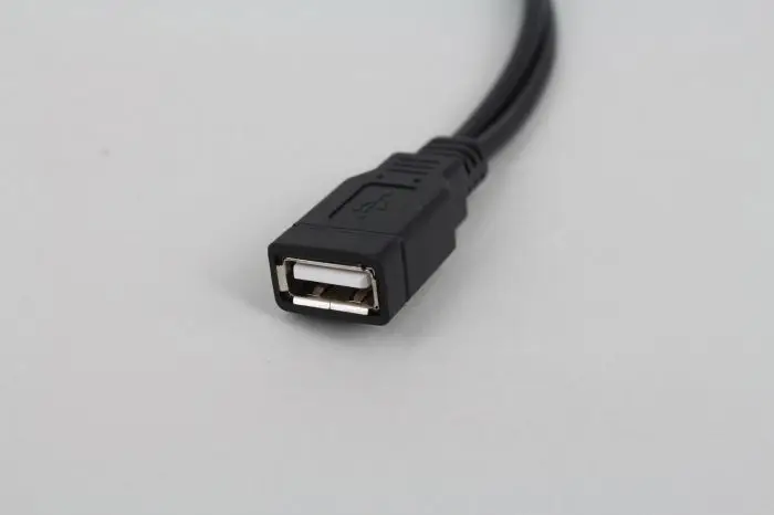 Computer Mouse Keyboard Cable Usb Male to 2 Usb Female 2in1 Y Splitter Cable