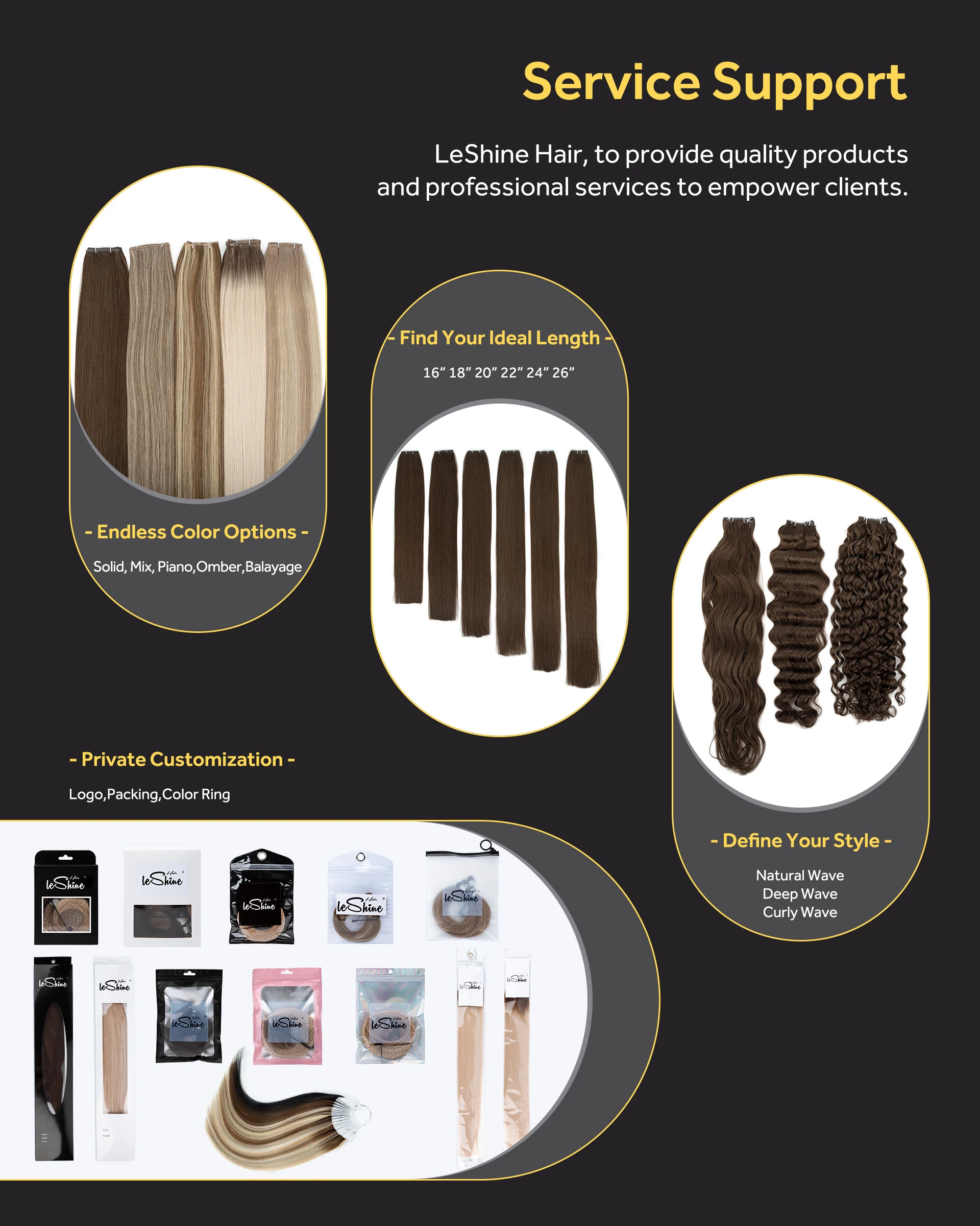 product leshine 100 real remy hair extensions new arrival salon fashion european hair double drawn genius weft-9