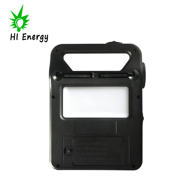HiEnergy LED Lantern Light Multi-Purpose Solar Panel Camping Lamp with USB Charger and Battery Power Camping Kit