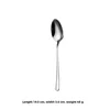 Cucchiaino piccolo [Acciaio Inox 304] N.2 cucchiai (confezione in sacchetto 0PP)