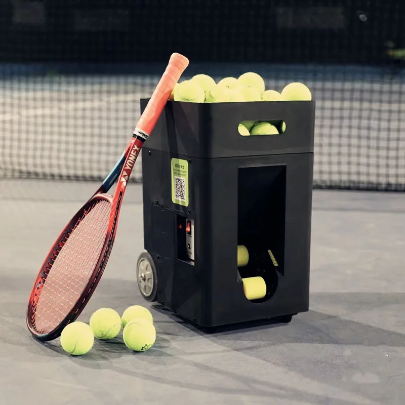 Auto Tennis Ball Feeding Machine Practice  Padel Tennis Ball Machine  For Playing And Training APP And Remote Control manufacture