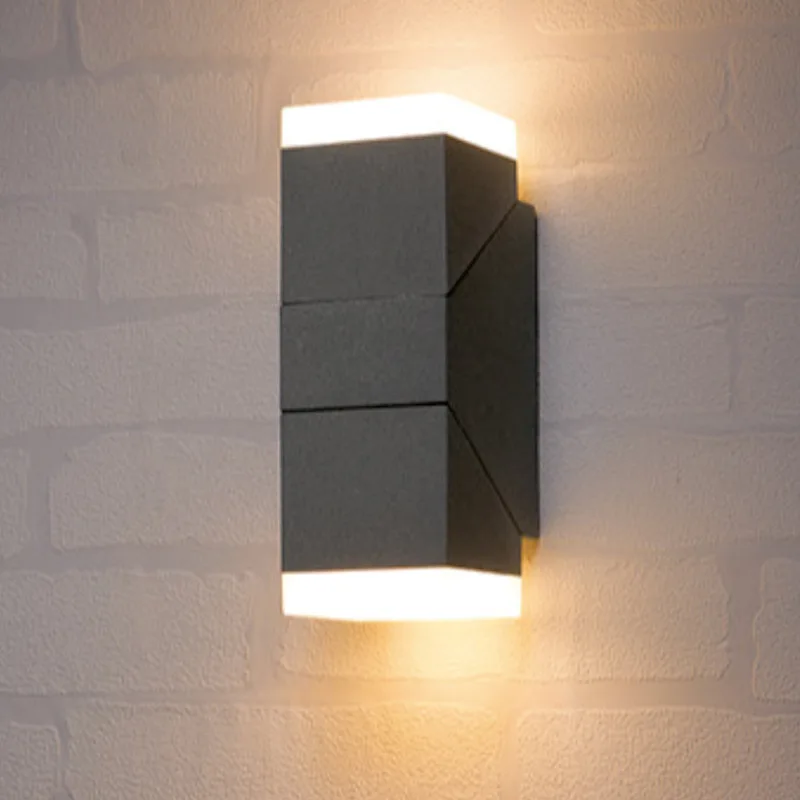 Éclairage Extérieur de Jardin, Lampe Murale Étanche IP54 Haut et Bas, Éclairage Paysager Extérieur, Lumière Murale LED Extérieure
