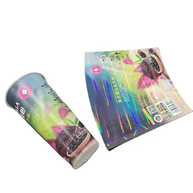 IML for Cup, Plastic Injection Mold Label for Beverage, BOPP IML Printed Label with Laser Printing