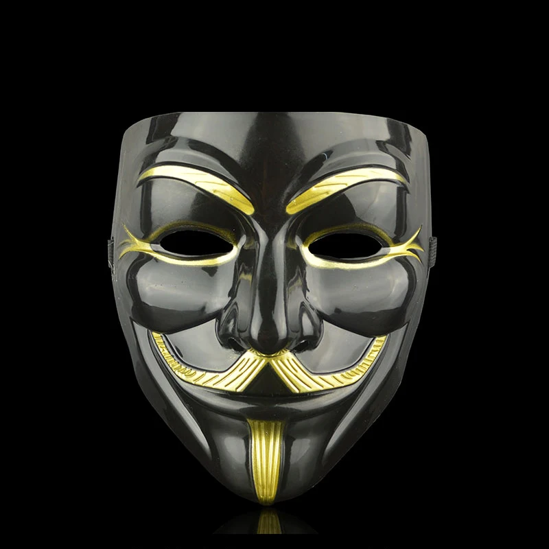 Movie Cosplay V for Vendetta Hacker Mask Anonymous Guy Fawkes Halloween Christmas Party Gift for Adult Kids Film Theme Mask