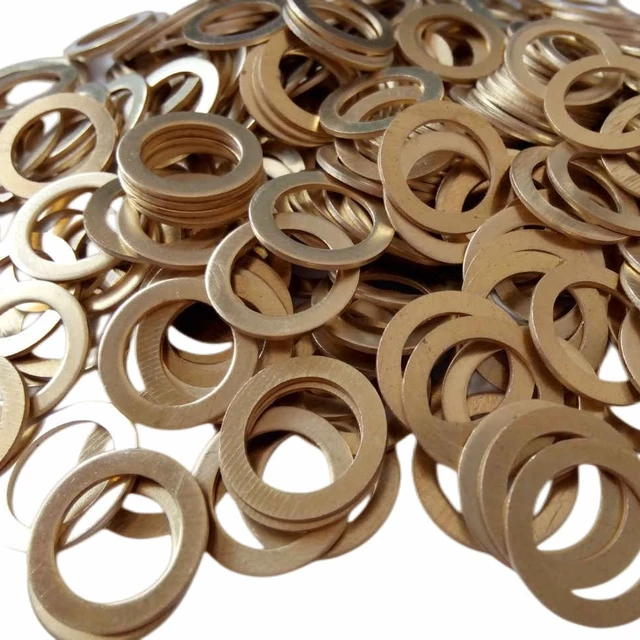 High Quality Copper Metal Brass Washer Corrugated Gasket Serrated Gasket Design and Manufacture