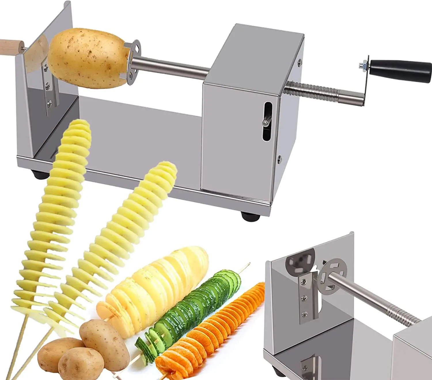 Manual Peeler, Hand-cranked Potato Slicers, Fruit Peeler, Twisted