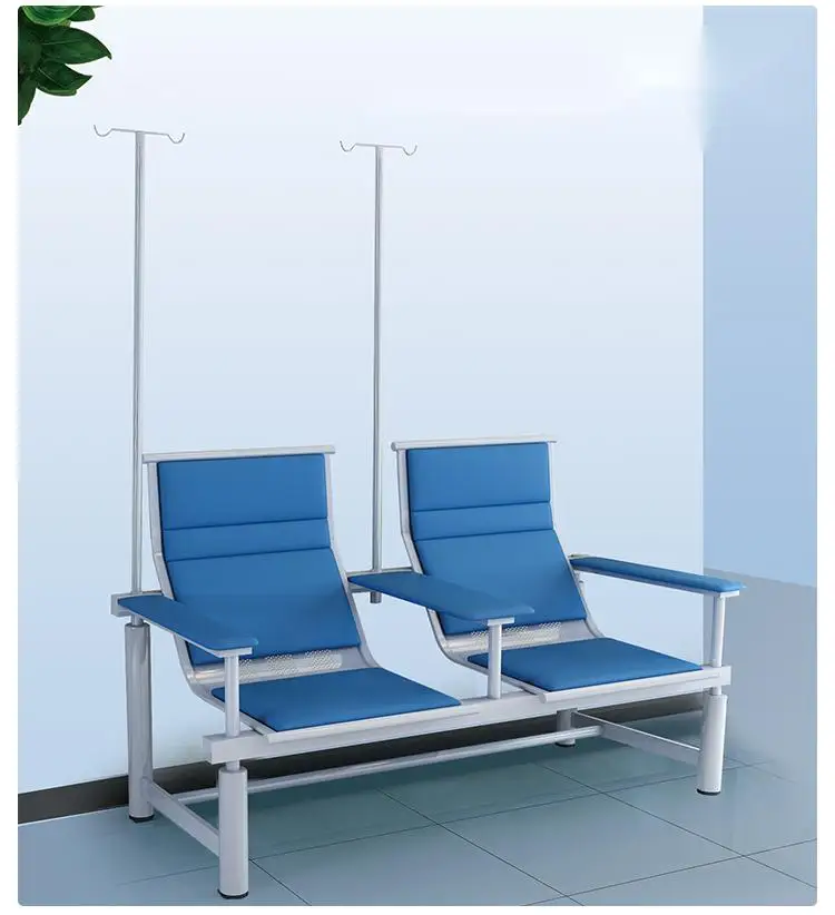 NEWOUYA Half Lying Infusion Portable Hospital Recliner Chair Bed, Hospital Equipment Height Adjustable