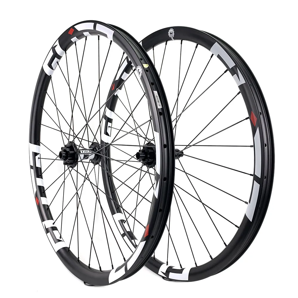 ELITEWHEELS MTB Carbon Wheelset 29er 40mm Width Asymmetric Mountain Bike Carbon Wheels 