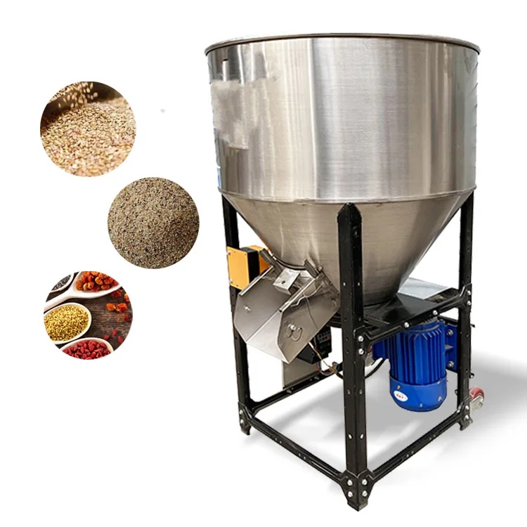 Grain Seed Mixer Animal Poultry Feed Mixing Machine Food Coffee Powder MixerSmall Seed Coating Machine