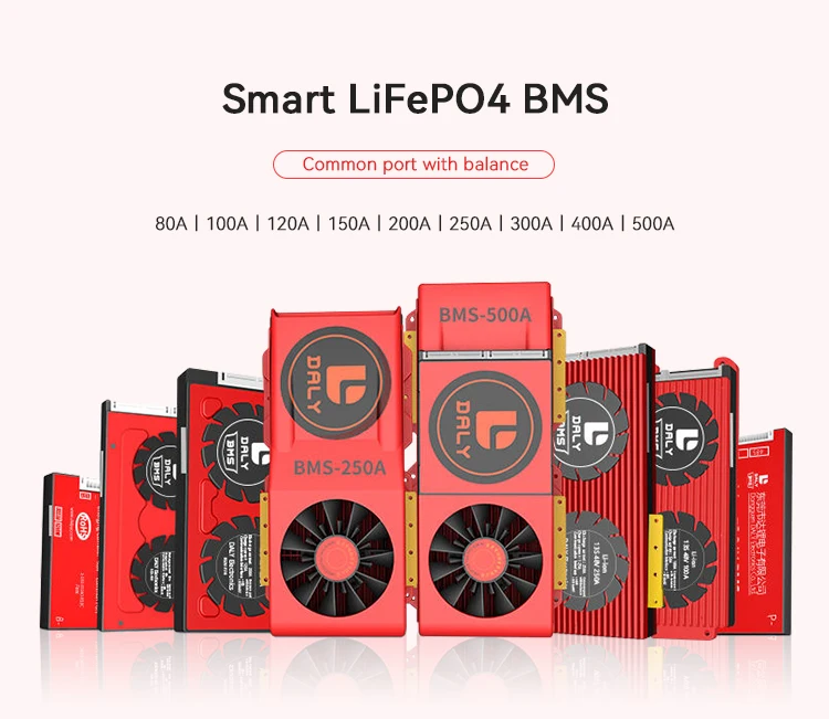 Exliporc Smart Daly Bms Lifepo4 Bms Lithium Battery 250a 4s 36v 48v 