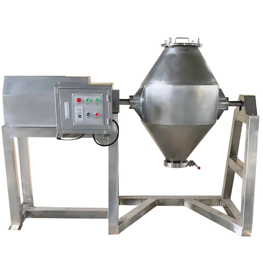 w corn flour powder rotary double cone mixer blender mixing