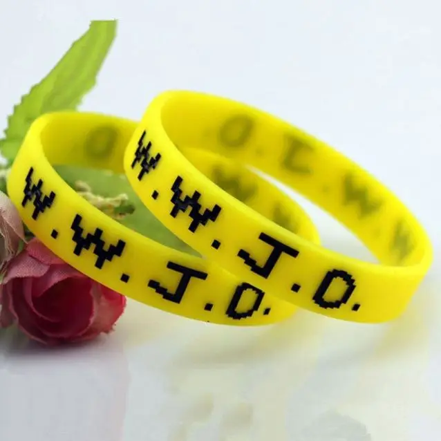 Factory Custom WWJD Bracelets What Would Jesus Do Christian Bible Silicone Wristband Bracelet  Bangle Church Gifts Baller