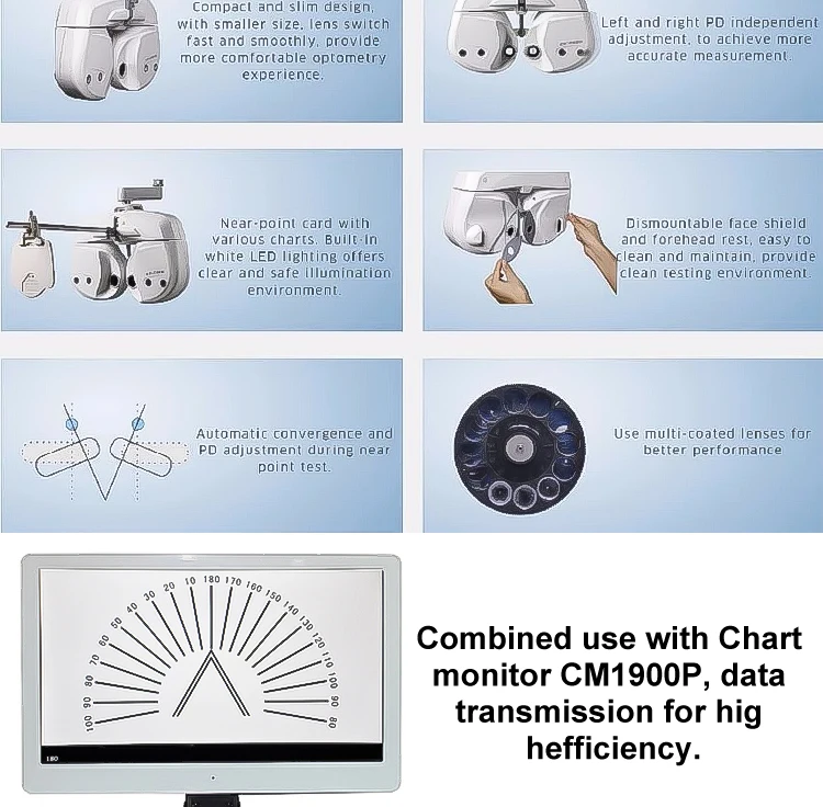 Eye Examination Machine CV-7600 Ophthalmic Equipment Auto Phoropter