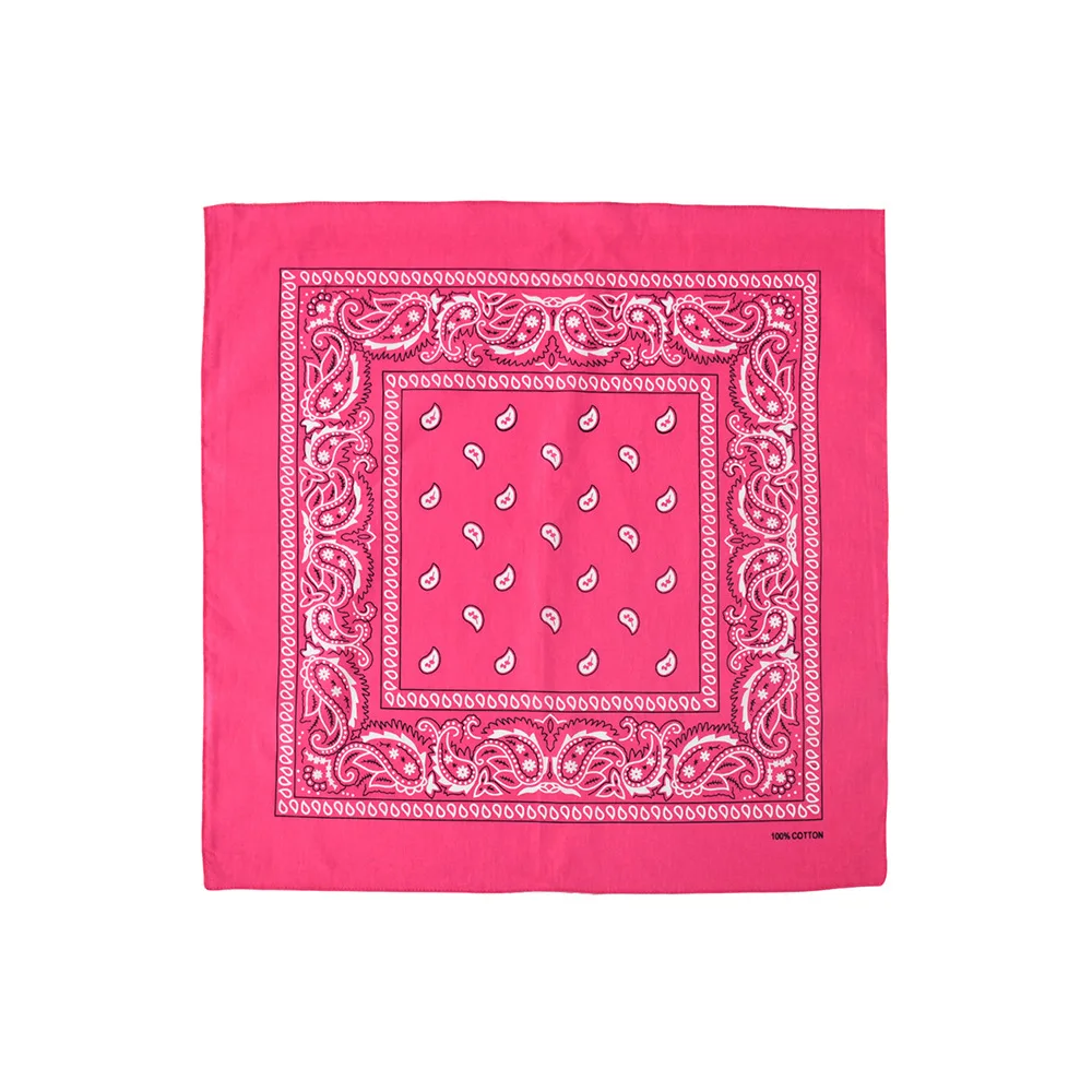 Высококачественный разноцветный 100% хлопковый Многофункциональный индивидуальный спортивный велосипедный бандана шарф с двусторонним принтом квадратный тюрбан узором пейсли