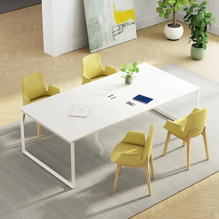 Luxury Seater Office Conference Table Modular Furniture Desk Meeting Room Office Commercial Furniture Metal Extendable Panel