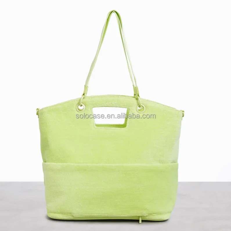 Customized Soft Fashion Terry Tote Bag