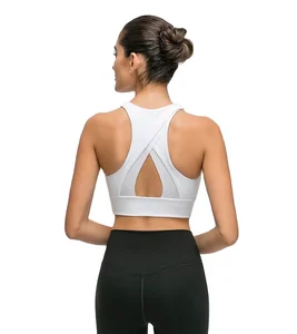 TOPKO High Quality OEM Wholesale Custom Ladies White Push up Sports Bra Short Set