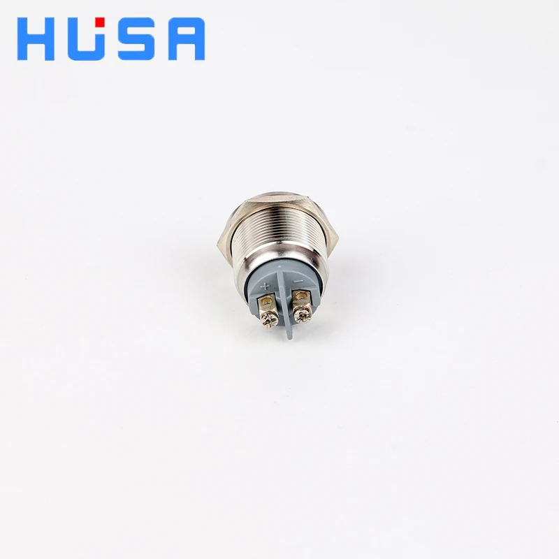 6mm LED Indicatore Luminoso In Metallo 6mm Lampada Di Segnalazione Impermeabile Luce 6V 12V 24V 220v Fili Collegare Ottone Nichel Platingverde Rosso Blu - Foto 4