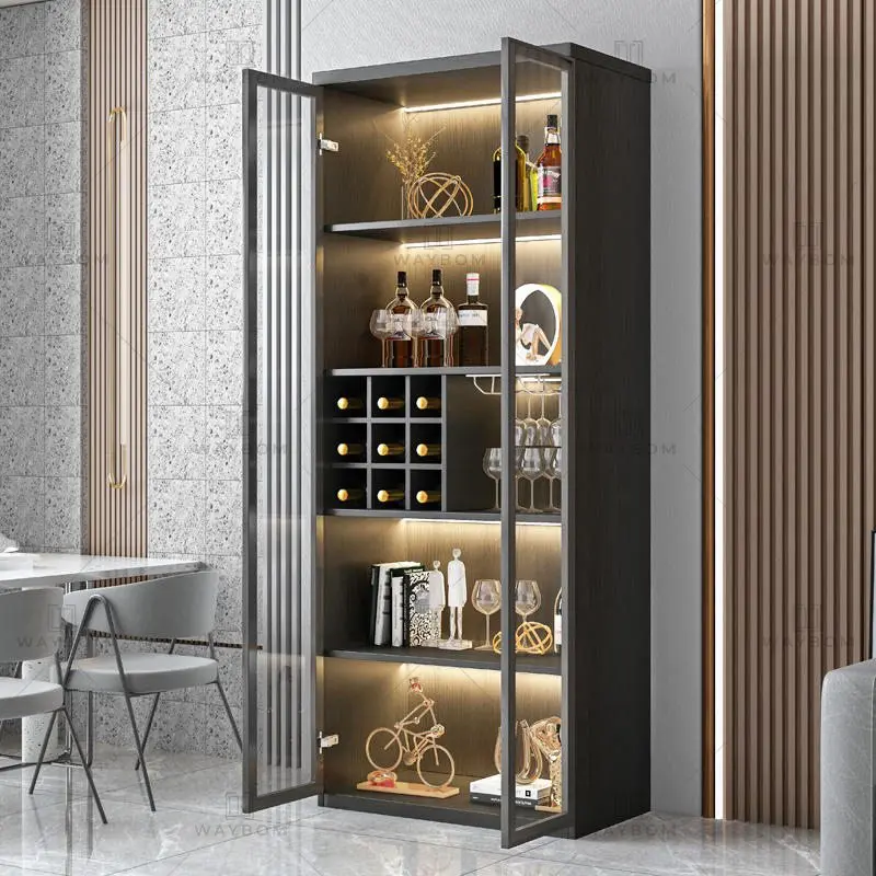 2 Pezzi  Armadio In Acciaio Inox Con Porta In Vetro Incantato, Armadio In Vino Con Porta In Acciaio Inox Armadio In Vetro Incantato Armadio In Vetro Con Pince Senza Perage 87687105