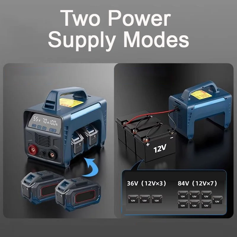 New Lithium Battery Welding Machine Rechargeable Two protection Welding Wireless Portable Battery DC Small Welding Machine