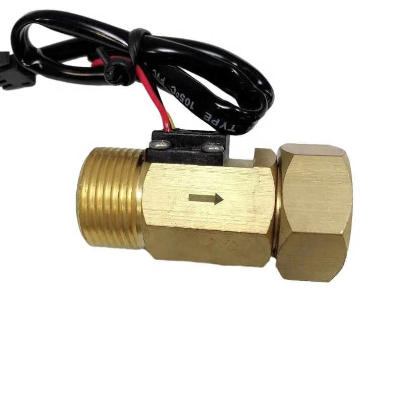 Dn880 Water Flow Sensor Flowmeter Counter Sensor G3/4" Brass Fow Meters Chiller Flow Sensor