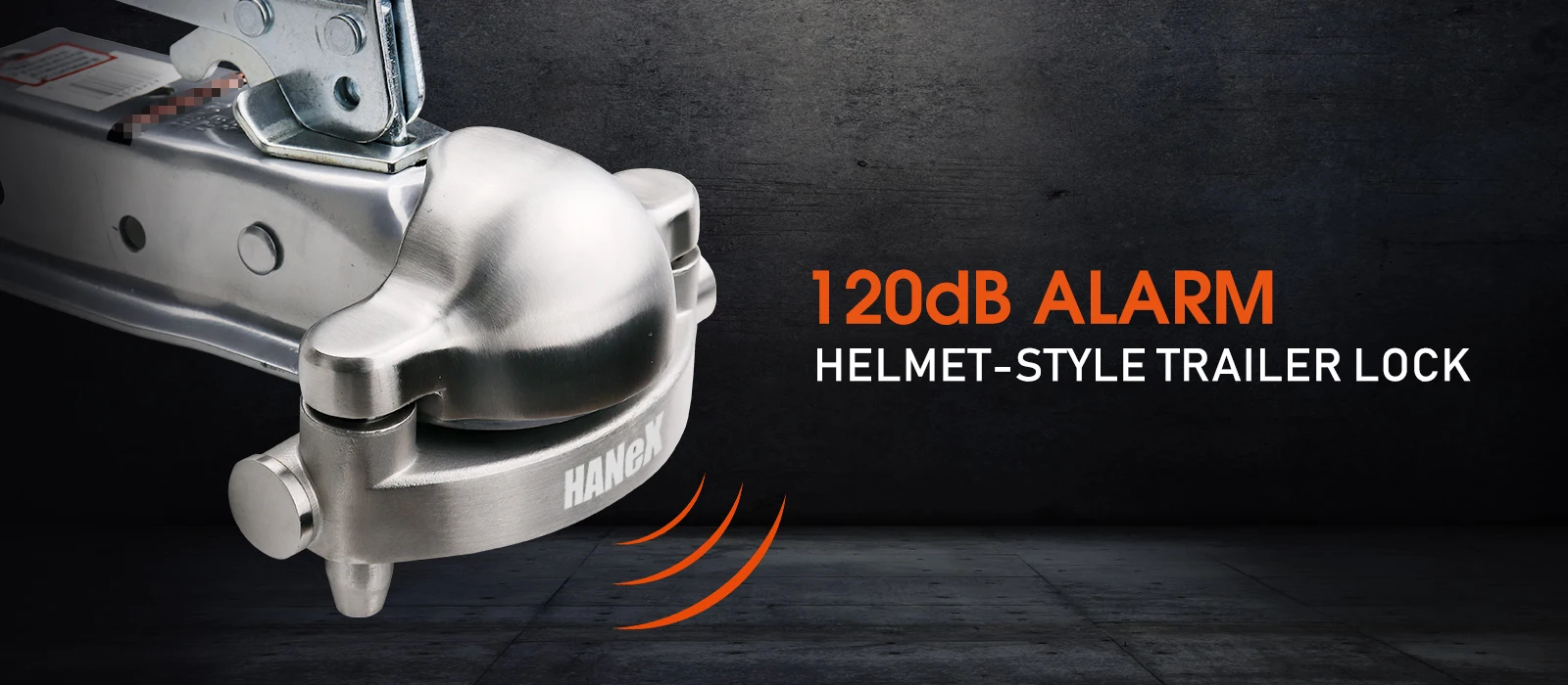 Custom Adjustable Alarm Trailer Ball Lock 903 Stainless Steel Trailer Alarm Couple Lock Trailer