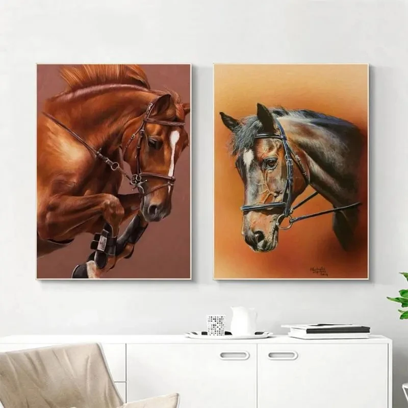 All Kinds of Animals Colorful Picture Decor Abstract Art  Wall Canvas Elephants, Bulls, Kittens, Horses Animal Oil Painting