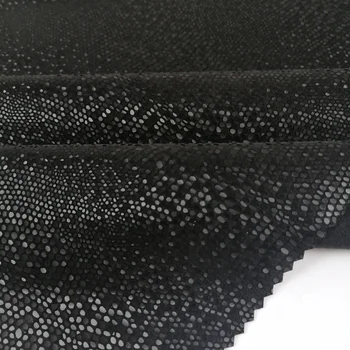 Professional supply custom stretch PU leather 3D small squama /lizard stripes the new pattern design printed synthetic leather