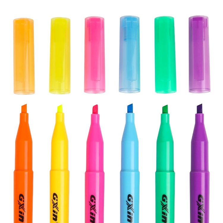 Gxin G-315 6 шт./набор неоновые цветные яркие нетоксичные маркеры на водной основе набор маркеров для школы