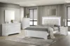 Blanc + Bois + Ensemble 5 pièces + Bois massif + MDF