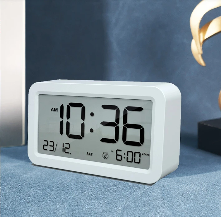 Réveil Numériques Pour Les Chambres à Coucher LED Petit De Bureau De Chevet Avec Luminosité Réglable Dimmer Horloge à Grains De Bois Avec USB Charge (Noir) (Color : Yellow