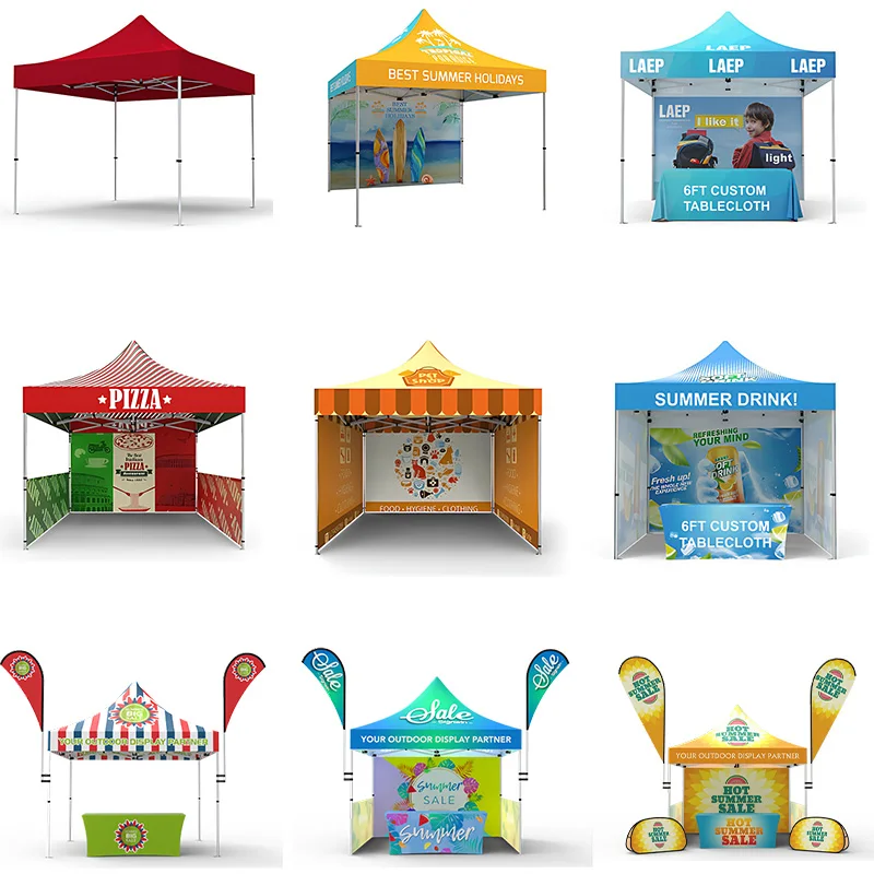 Custom 10X10 Canopy Tent for Trade Show - Sublimation Print