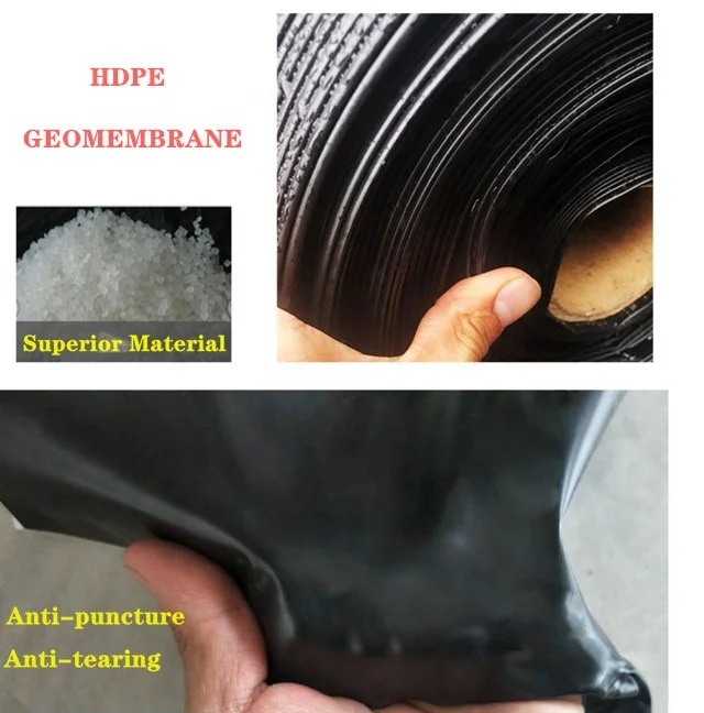 HDPE пленка в рулоне геомембрана