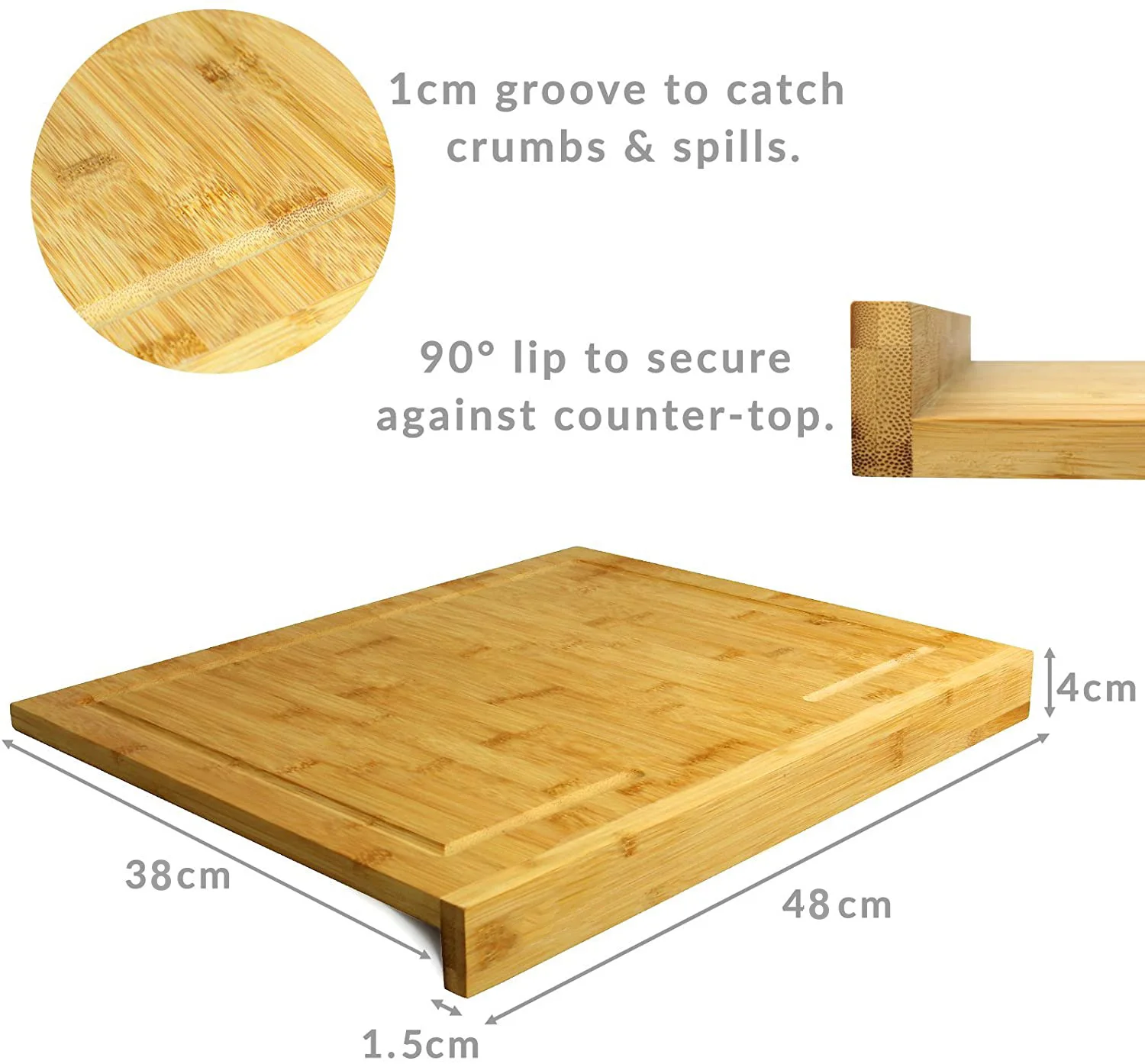 Bamboo Chopping Board Large Counter Edge Cutting Board Wood Pastry