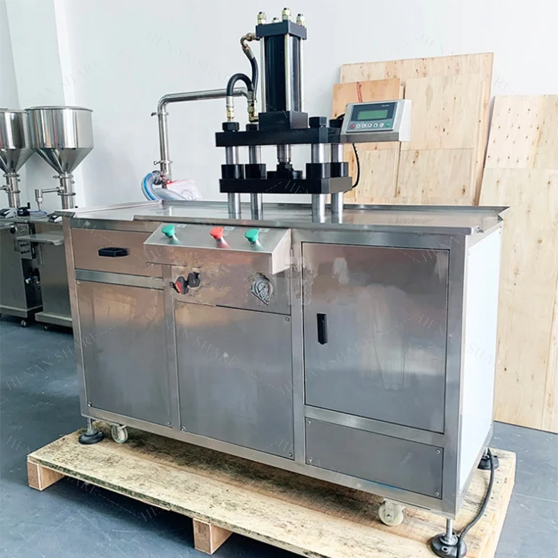 Автоматическая машина для косметического прессования теней век компактная