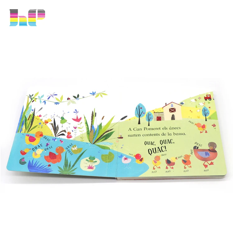 Children english story book/sound card board book printing