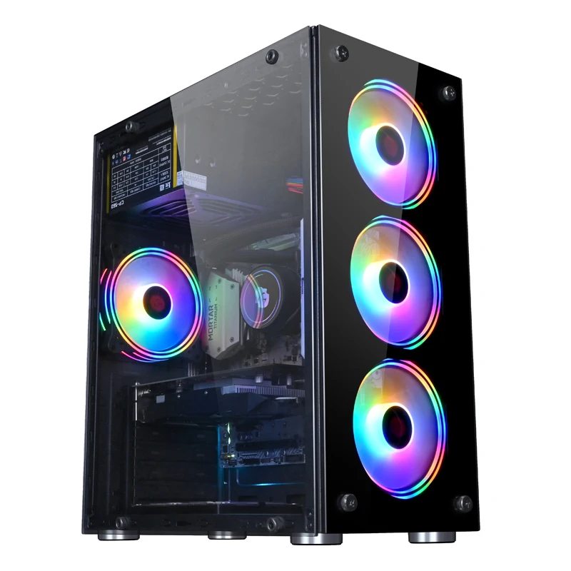 Transparent Rgb Desktop Computer Game Case Matx/atx/itx Clear Computer Case Rgb Case For Pc