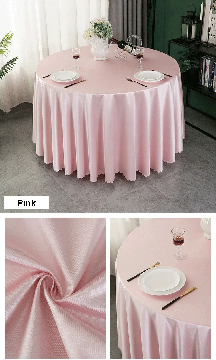Wholesale 120 Inch Round Table Cloth White Outdoors Party Wedding